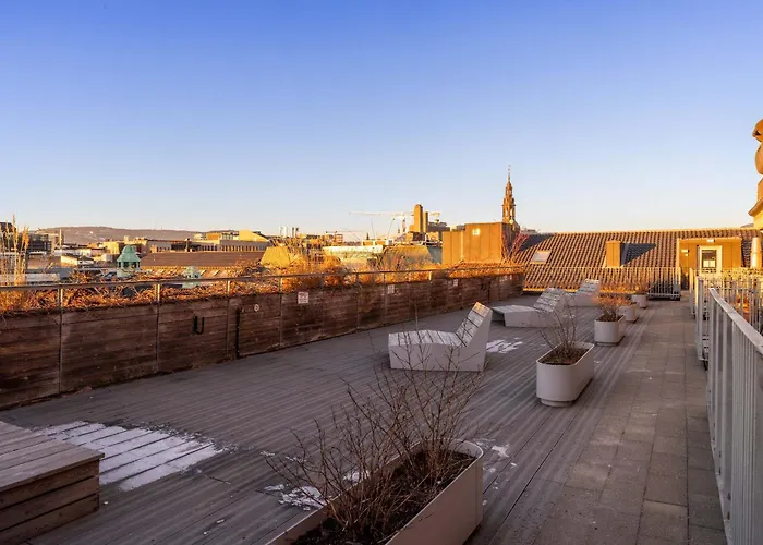 Dinbnb L Tollbugata Retreat L Rooftop L Smart-tv L 6 Guests 公寓